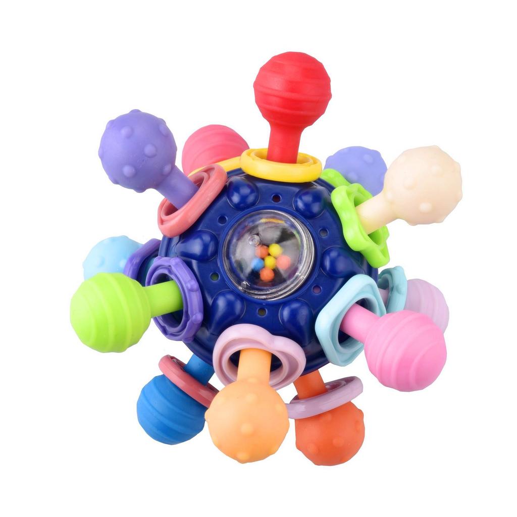 Manhattan Infant & Toddler Soothing Atom Rattle & Teether Toy