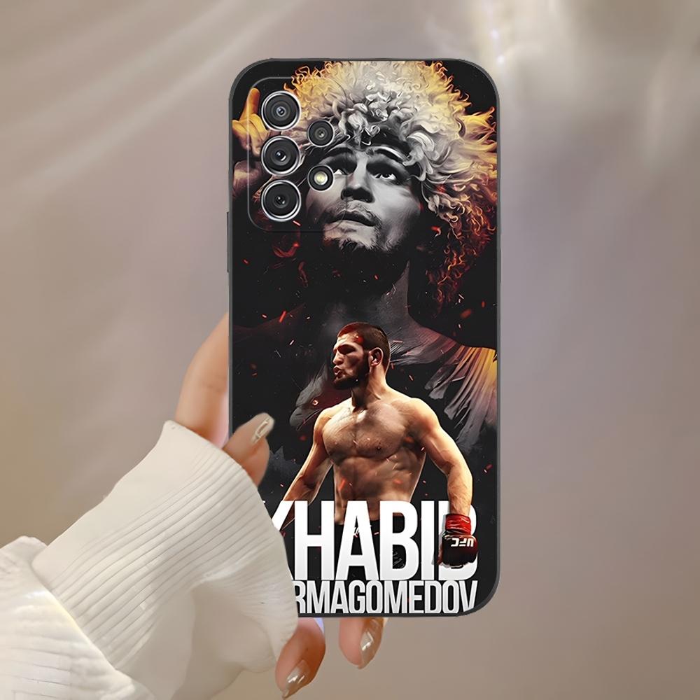 

Чехол для телефона Khabib U-UFC для Samsung S24 Ultra S22 S23 S20 Fe S21 Plus Galaxy A54 A34 A24 A53 M54 Note 20 Задняя крышка samsung s24plus