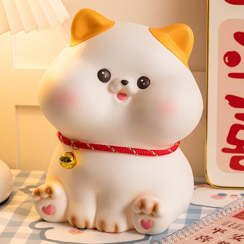 Latest Dingdang Cat Piggy Bank Kids Large Volume Can Enter or Out Kids Study Decoration Piggy Bank June 1st Gift Durable