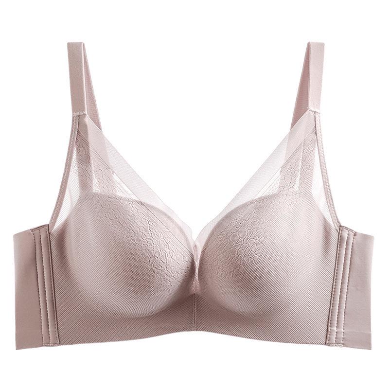 100% Mulberry Silk Seamless Bra: Small Bust Enhancing, Adjustable, Side Support, No Wire