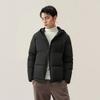 Levis Hooded Solid Color Comfortable Loose Pocket Down Jacket Men Jackets Black 002H9-0005