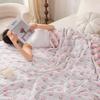 Double-faced Jacquard Gauze Towel Blanket Air Conditioned Room Sweat Absorbing Quick Drying Thin Quilt Double Bed Sheets Soft Breathable Blanket