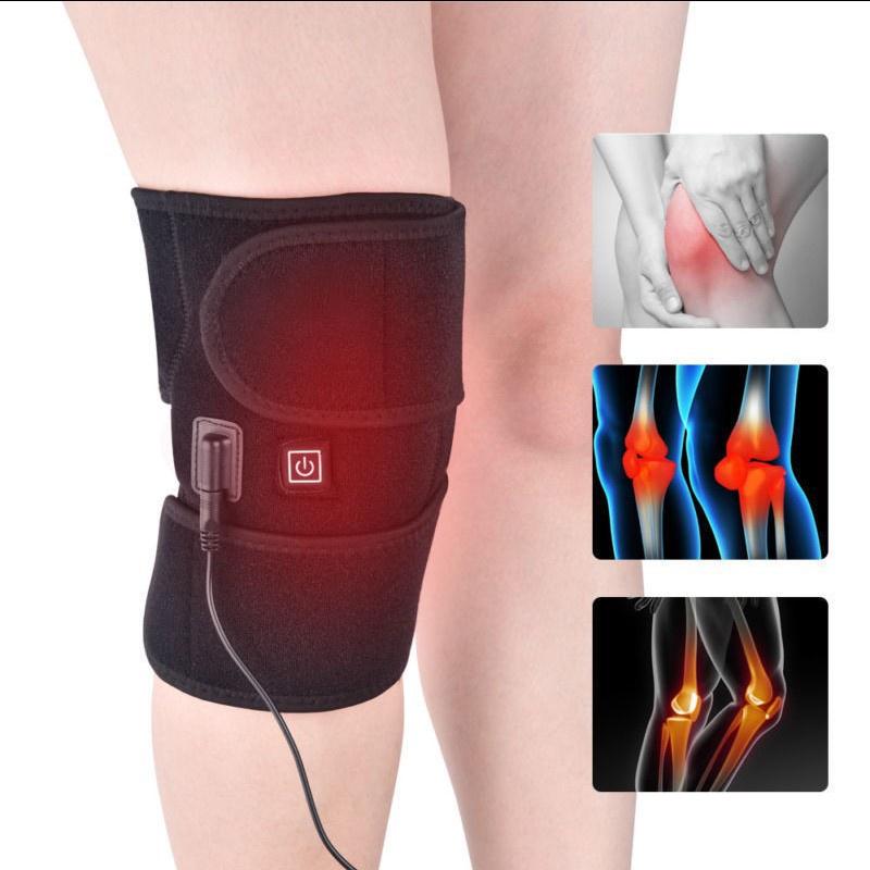 Electric Knee Arthritis Thermal Therapy Pad With Adjustable Wrap And Long Power Cord For Pain Relief And Injury Recovery