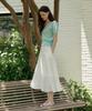 ADAUL Flare Line Summer Cool Long Skirt - White