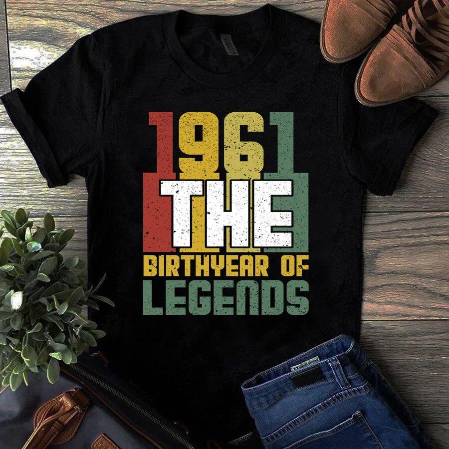Men s and Women s T-shirts 1961 The Birthyear XXL