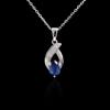 Gorgeous Natural Pear Kyanite Ring Earrings Necklace Set 925 Sterling Silver Real Gemstone Fine Jewelry for Women's Banquet Gift