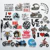 Bike Sticker Tune Moped Helmet Sticker Stylish Scooter Decal Motorcycle Sticker