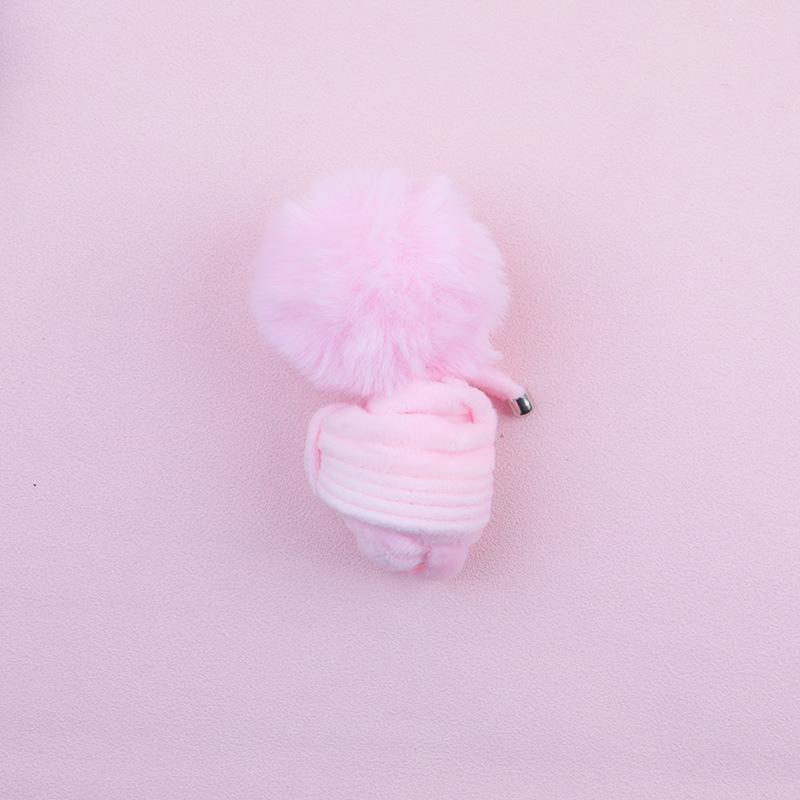 Self-Amusement Swinging Rabbit Fur Ball Cat Teaser Toy