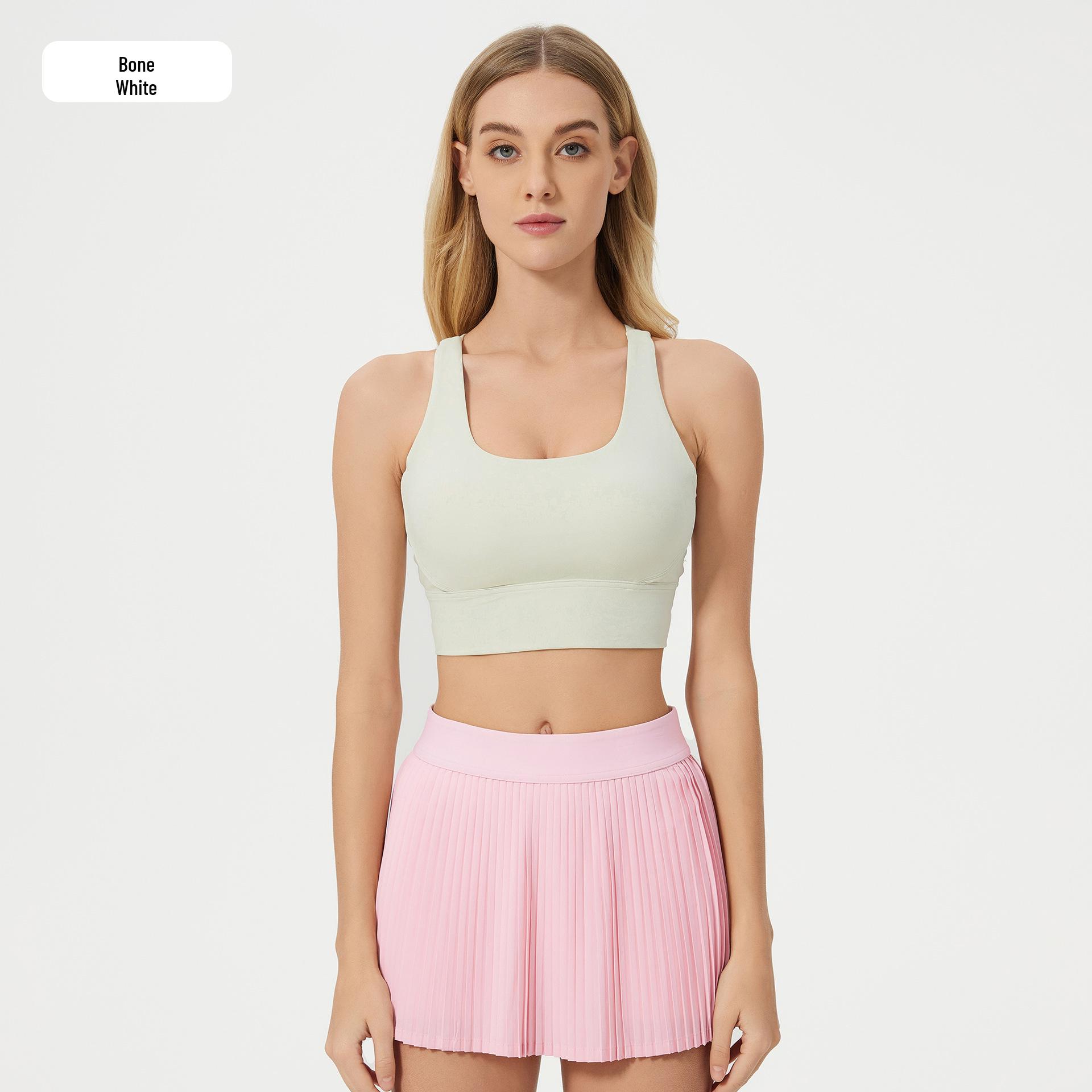 

Формирующий спортивный бюстгальтер для йоги Nude Feel с перекрещивающимися лямками - Высокая поддержка, Ударопрочное спортивное белье для женщин D25050 6 (100-110 lbs)