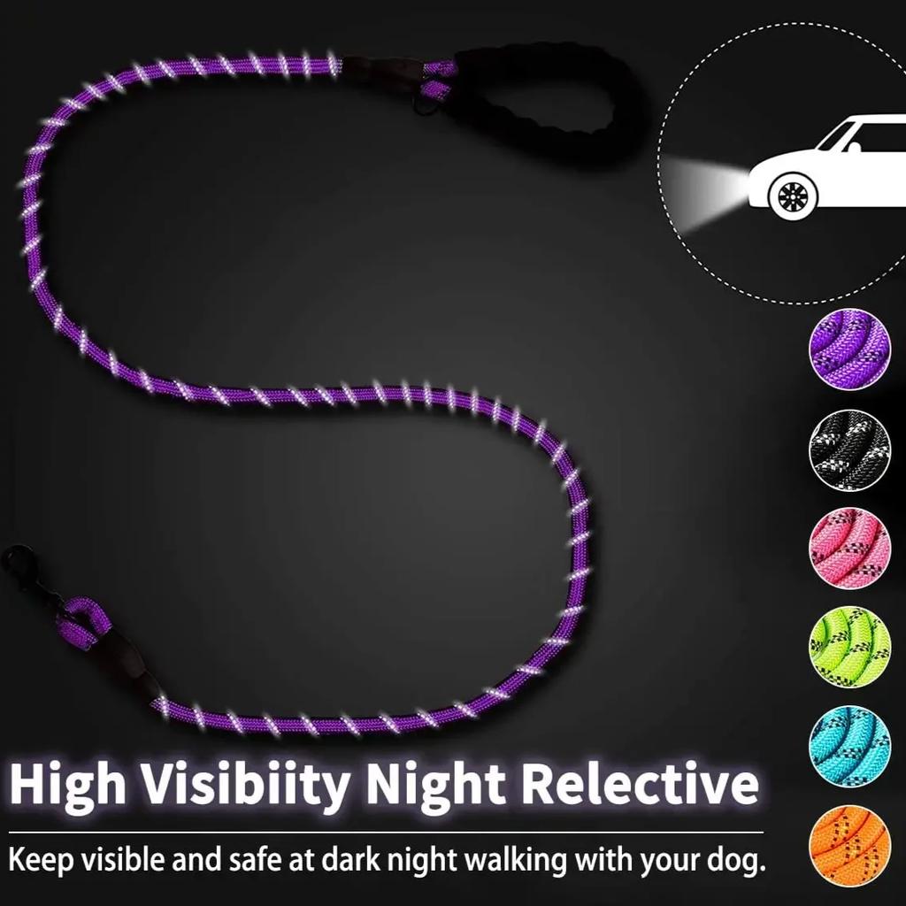 Strong Dog Leash Pet Leashes Reflective Leash For Big Small Medium Dog Leash Drag Pull Tow Golden Retriever