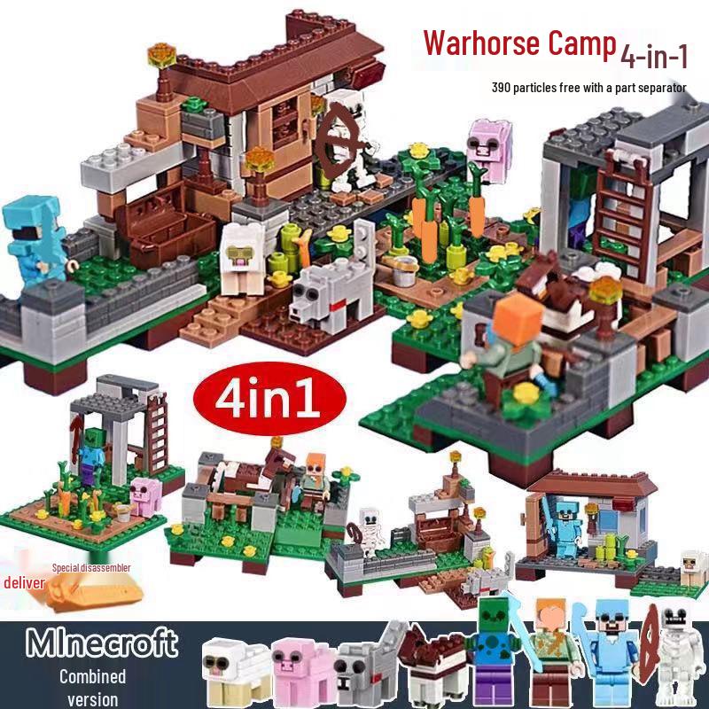World Assembly Chinese Building Blocks: Cave Village Set for Kids