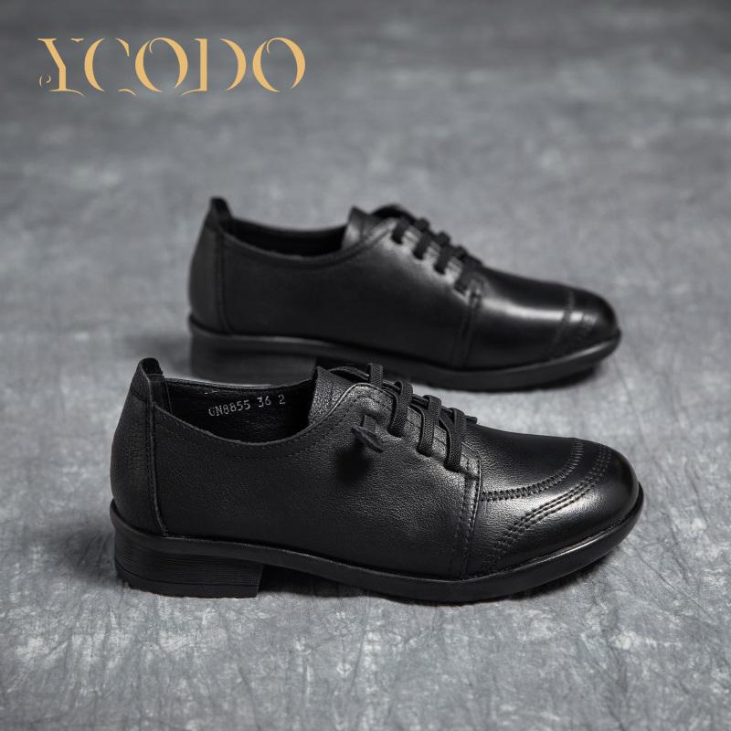 Женская обувь. Удобные туфли из натуральной кожи на мягкой подошве. 38 чёрный — фото 6