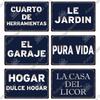 Putuo Decor Spanish Sign Vintage Metal Tin Sign Bar Pub Club Hogarena Bano Man Cave Wall Decor Iron Painting Decorative Plate