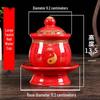 Coppa per Acqua per Altare Buddista in Ceramica di Loto con Mantra della Grande Compassione - Tazza per Offerte a Guanyin