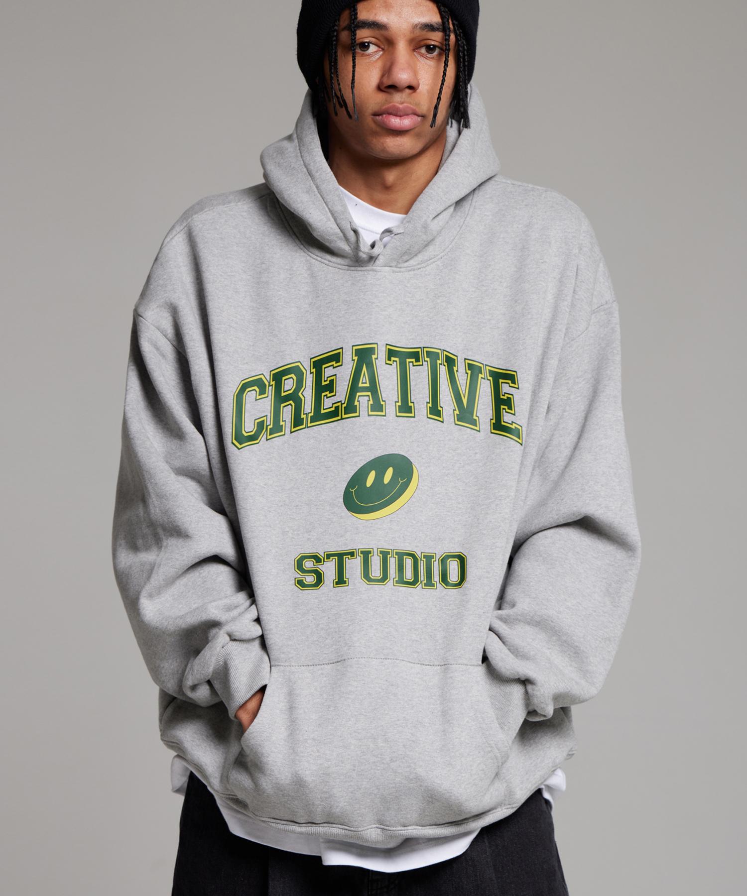 Cream Soda Lab Creative Hoodie Gray Green Xl
