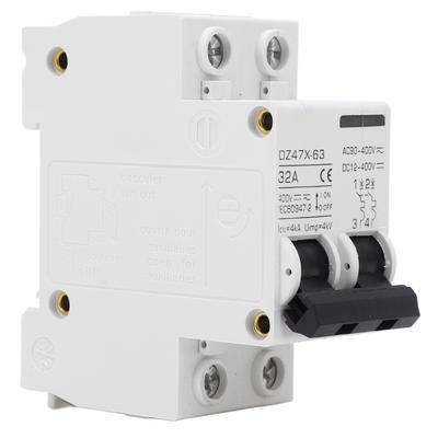 2-poliger Miniatur-Leitungsschutzschalter DIN-Schienenmontage Trennschalter für Solaranlage DC12‑400V AC90‑400V 3