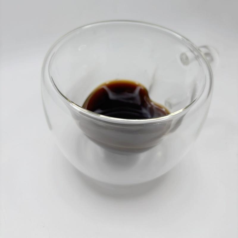 240ml Cană de Sticlă cu Borosilicat Înalt pentru Cuplu de Ziua Îndrăgostiților cu Izolație și Rezistență la Căldură Cană de Sticlă cu Strat Dublu în Formă de Inimă