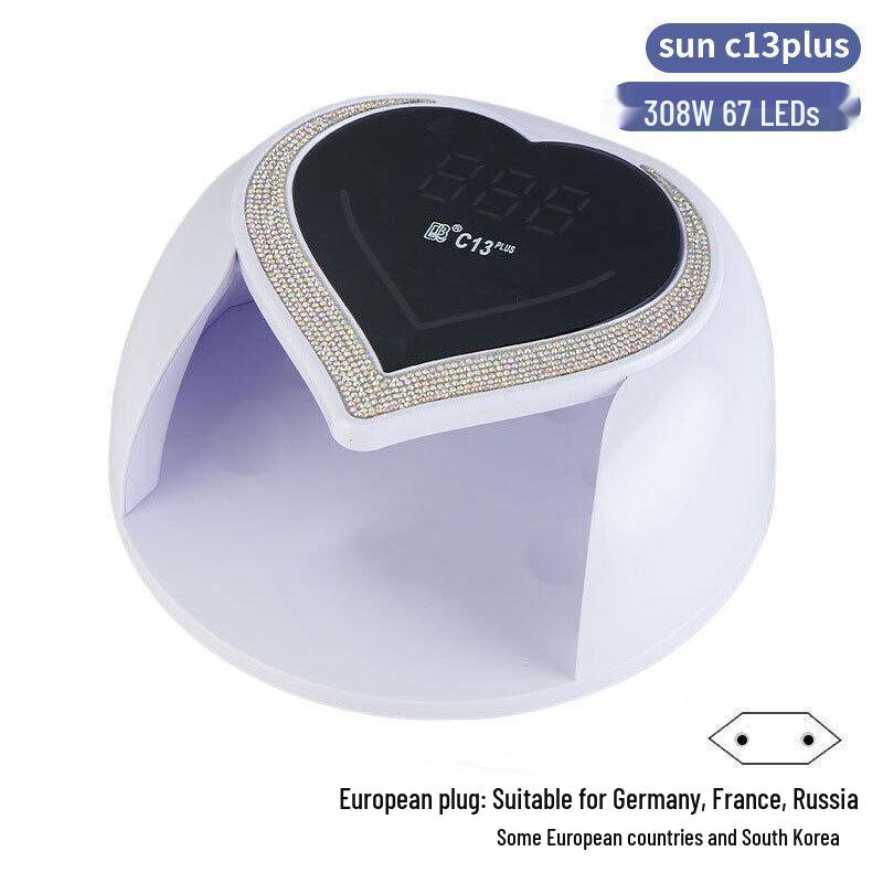 256W High Power UV/LED Dual Light Nail Curing Lamp