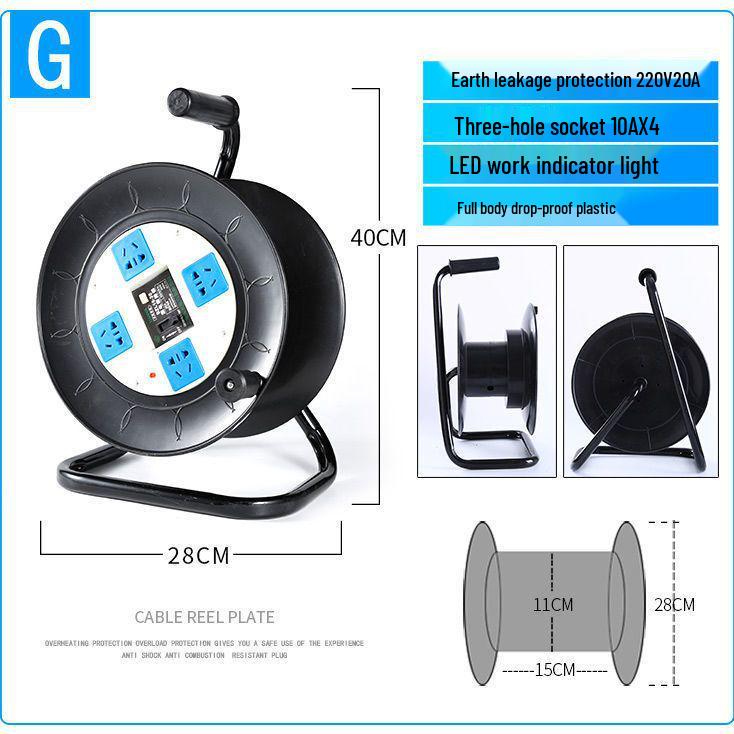 Portable Movable Cable Reel Winder and Roller Spool