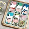 Cartoon X-Crayon Shin-chan Phone Case For Samsung Galaxy A73,A21s,A22,A31,A52,A53,A71,A41Soft Black Shell