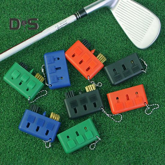 Outil de nettoyage de club de golf rétractable 3 en 1 Brosse de club de golf portable Kit de nettoyage de golf Outil d'affûtage pour balles de clubs de golf