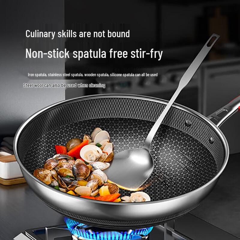 KOBACH 5th Gen Antibacterial 304 Stainless Steel Honeycomb Wok