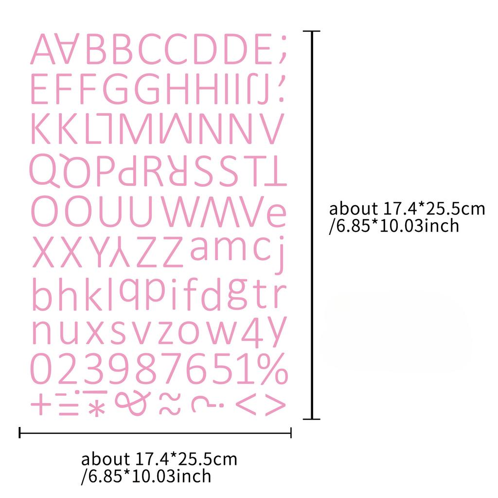 12 DIY Alphanumeric Stickers Multi-color Combination Stickers Water Cup Stickers Creative Gift Hand Account Stickers