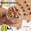 Wooden Push Pins for Felt Wall Cork Boards and Kindergarten Message Boards
