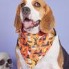Halloween Pet Dress Up Saliva Towel Printed Dog Triangle Towel Dog Bib Pet Decorative Scarf