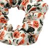 Soft Elastic Ponytail Holders Halloween Hair Ties, High Elasticity Scrunchies, Stretchy Bands with Ghost Witch Scrunchies Hat Bat Spider Web