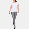 Under Armour Logo Print Round Neck Sports T-Shirt Women Tops White 1328964-100