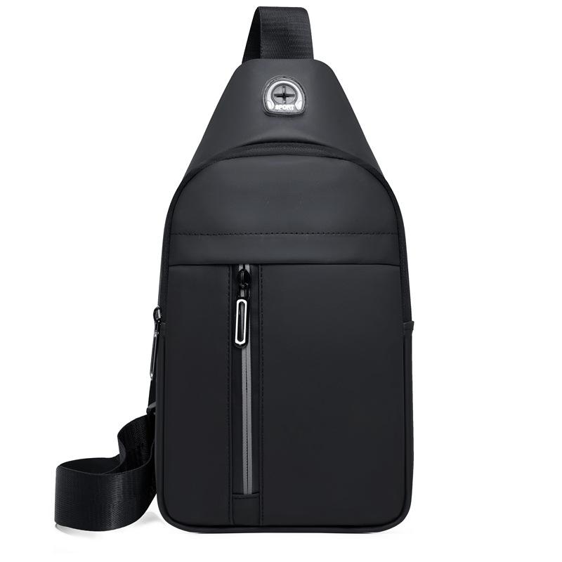 Men'S Oxford Cloth Breast Bag Multifunctional Sports Outdoor Leisure Shoulder Backpack Crossbody Bag