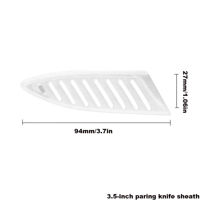 

Transparent White Plastic Kitchen Knife Blade Protector Knife Cases Protective Cover Eco-Friendly Material Kitchen Accessories