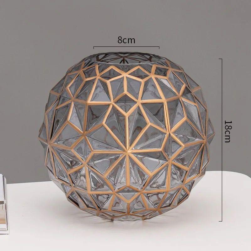 

Минималистская стеклянная ваза украшение для дома гидропонные цветы сухоцветы украшение для гостиной геометрический креатив