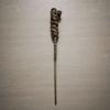 Old Chinese Tibet Silver Inlay Gemstone Handmade Hair Hairpin Statue