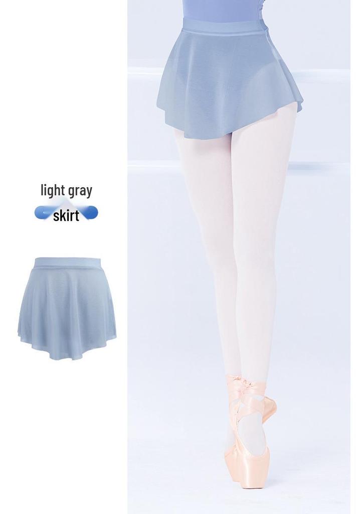 Women's Elastic Waist Hip-Hugging Dance Skirt - Short Ballet Practice with Side Slits