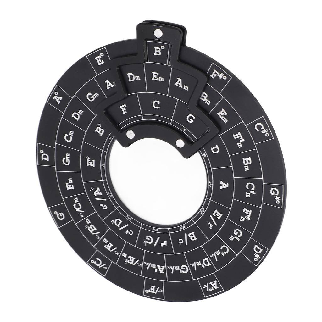 Melody Chord Tool Aluminum Alloy Chord Wheel Music Theory Learning Circle of Fifths Wheel