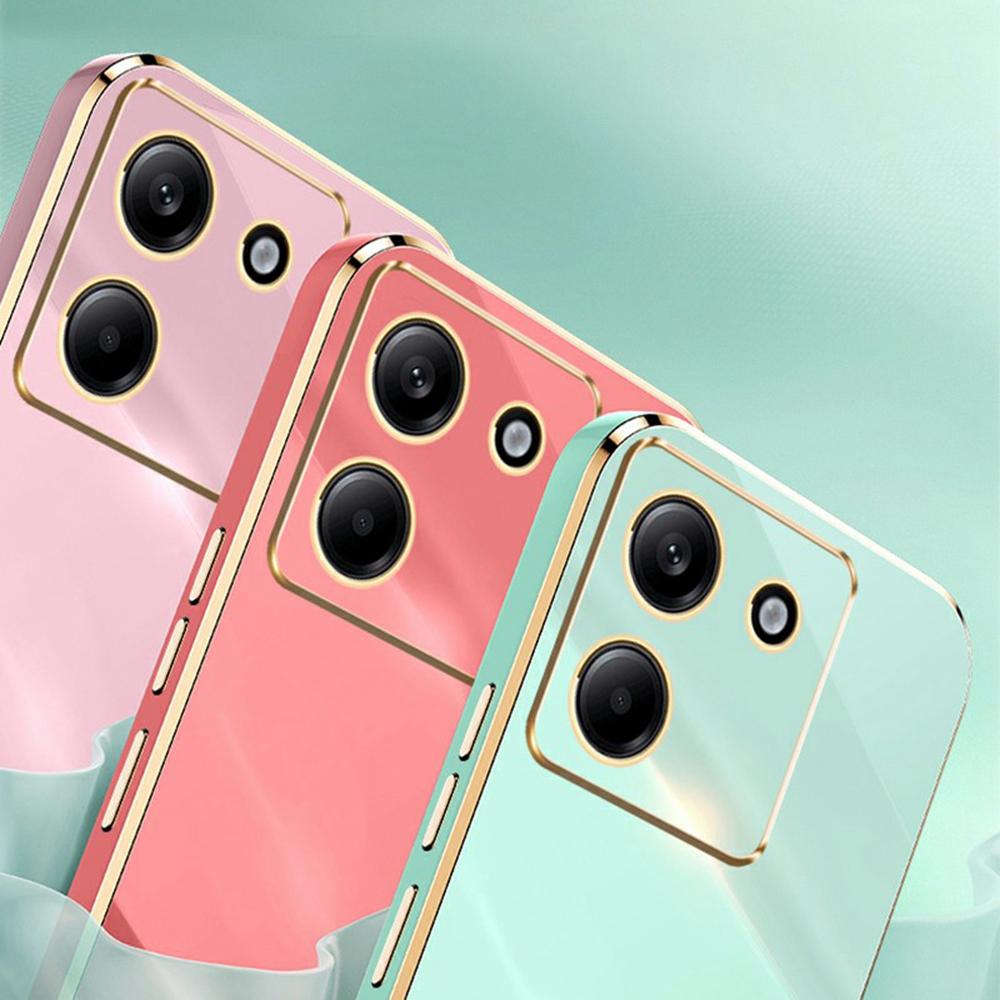 XINLI For Xiaomi Poco M7 Pro 5G Case Ring Kickstand Electroplating TPU Phone Cover