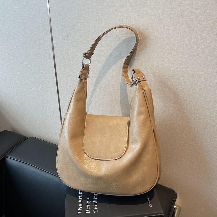 Retro dumpling bag women's new large-capacity commuter bag fashionable original tote bag shoulder armpit bag