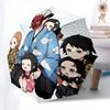 1pc Japanese Mask Family Design Outdoor Umbrella - Automatic Opening/Closing, Portable 3-Fold Design, 8-Bone Iron Frame, Perfect Gift for Fans, T