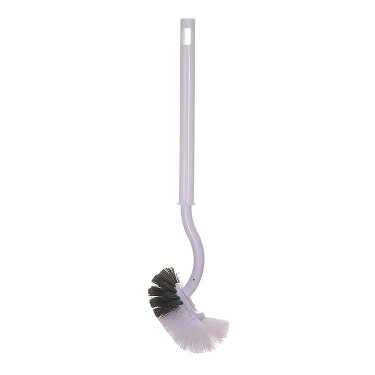 S-Shaped Wall-Mounted Curved Handle Toilet Brush for Multifunctional Cleaning