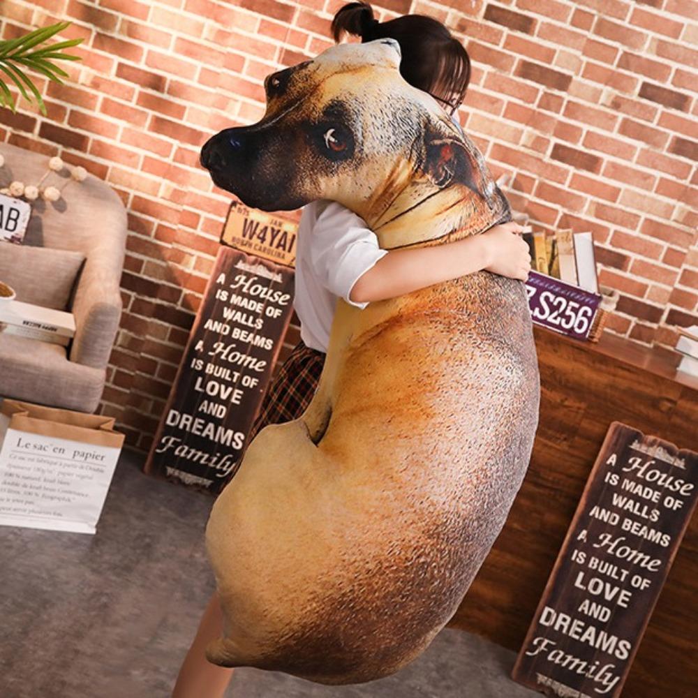 Lifelike Animal Dog Throw Pillow 50cm Sofa Cushion Stuffed Toys New 3D Dog Figures Pillows  Gifts