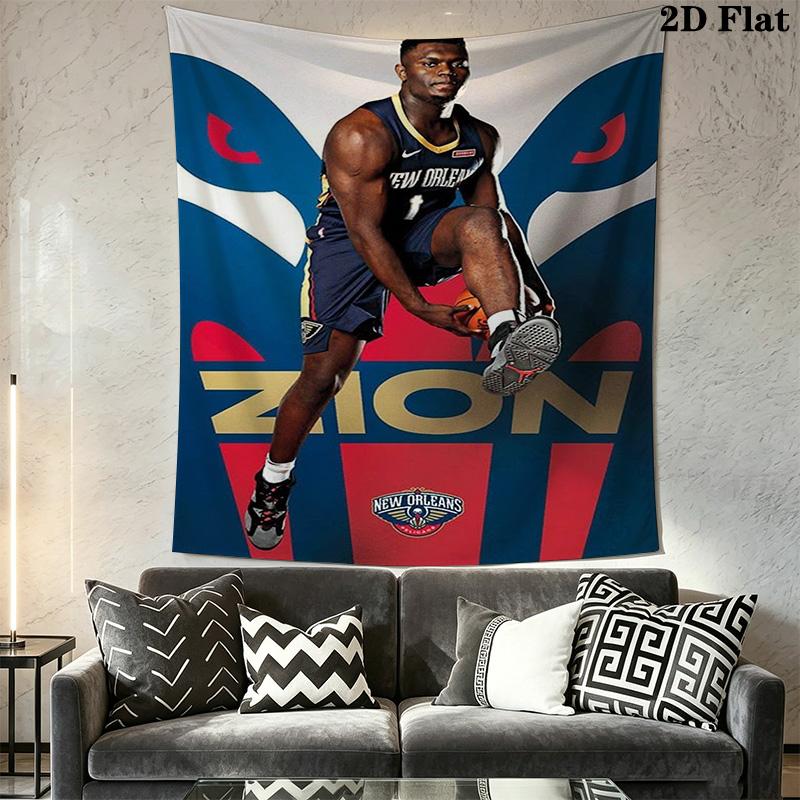 Zion Williamson Power Poster Threepiece Set 1 Duvet Cover 2 Pillowcase Without Core Soft And Comfortable Bedding Set
