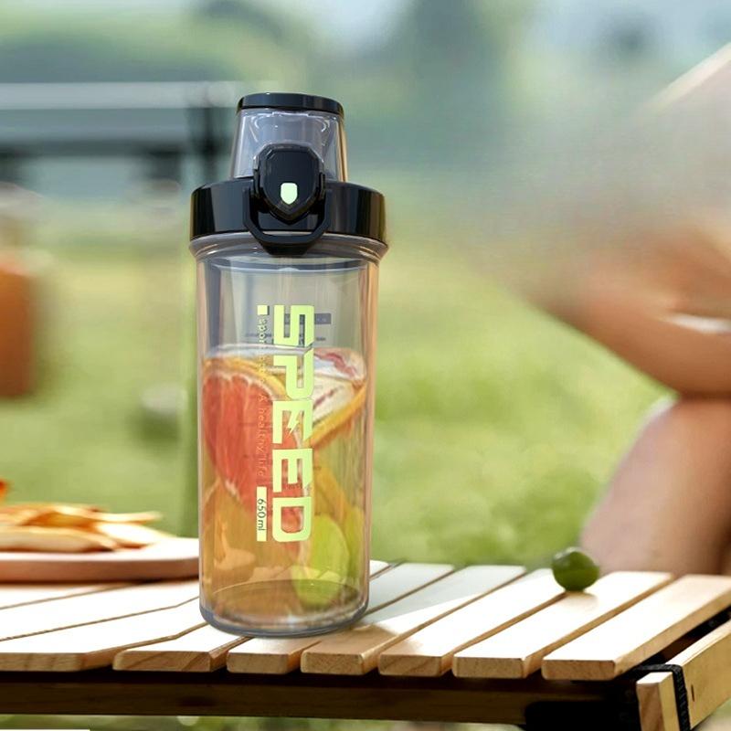 

Stirring Cup L Milkshake Sports Portable Protein Powder Shaker Cup Sports Water Cup 650ml чёрный