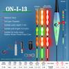 ONLYOU Spiral Tail Eye-catching Induction Electronic Fish Float Luminous Intelligent Float Outdoor Lake Reservoir Pond Ice Fishing Float 2/4pcs/set