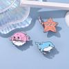 Unique Ocean Animal Series Brooches Featuring Stylish Starfish Pufferfish Turtle And Whale Designs