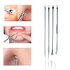 New 4Pcs Pimples Removal Skin Cleaner Antibacterial Acne Needle Tweezer Face Care Comedone Acne