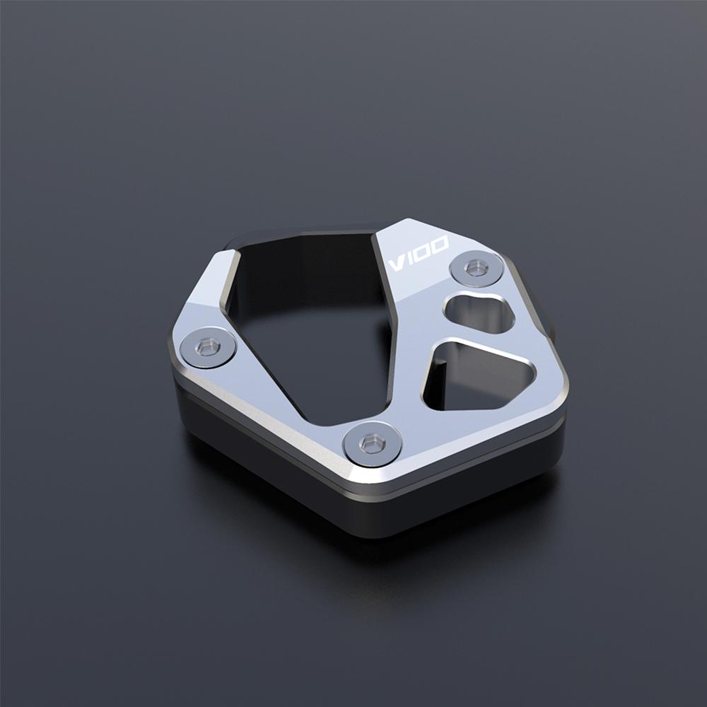 2024 For Moto Guzzi V100 V 100 Mandello S Side Stand Enlarge Kickstand Enlarger Support Extension Motorcycle Accessories