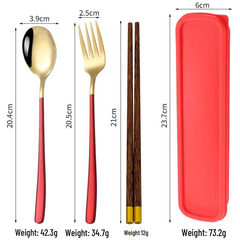 Abay Korean Portable Stainless Steel Cutlery Set