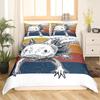Cartoon Pink Axolotl Floral King Queen Duvet Cover Kawaii Salamander Bedding Set 3D Animal Quilt Cover Polyester Comforter Cover